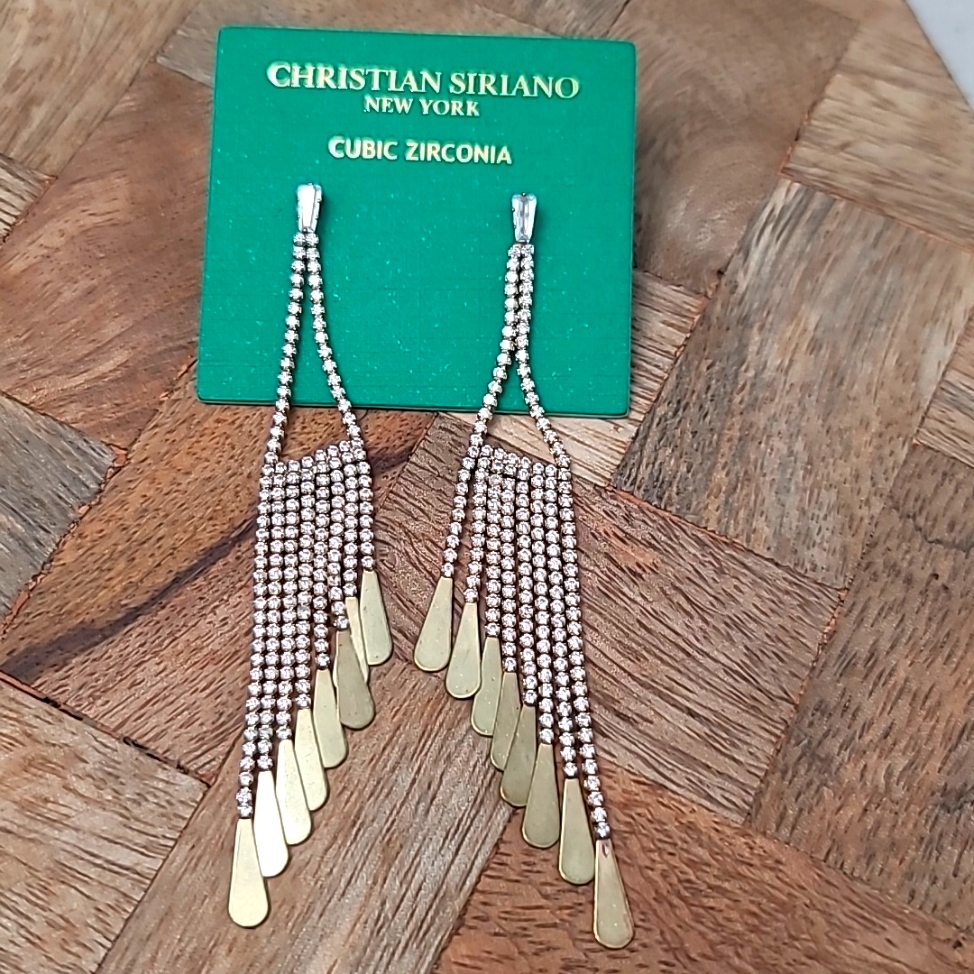 Christian Siriano Cubic Zirconia Earrings.